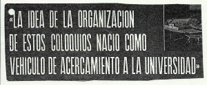 Titular de Prensa de los I Coloquios Medicos