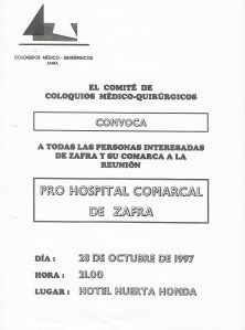 Cartel convocatoria de la Plataforma 001