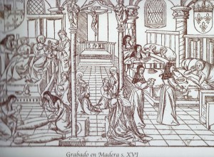 Grabado del Hotel Dieu de Paris 001