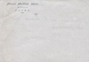 Receta de D. Manuel Mártinez Marin