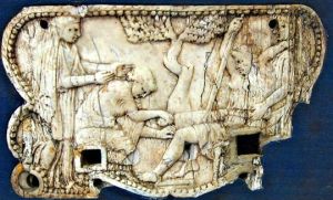 Silla partos Marfil de Pompeya