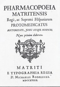 Farmacopea Matritense 001