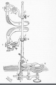 Aparato para fijar especulo de Sims