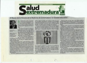 Articulo de Salud y Extremadura