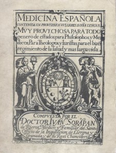 Medicina Española en proverbios de Sorapán  de Rieros 001
