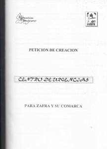 Peticion de un Servicios de Urgencias 001