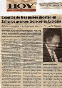 Hoy en el Congreso de Urologia