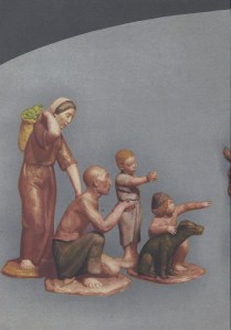 Felicitación de Navidad del Laboratorio médico ROCHE. Año 1950